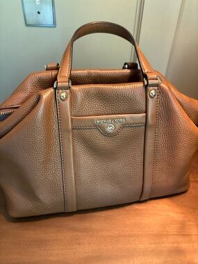 Michael Kors Brown Leather Top-Handle Bag